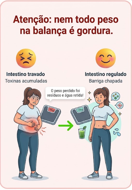 Atenção: nem todo peso na balança é gordura